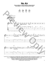 No Air Guitar and Fretted sheet music cover